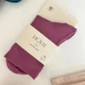 Chaussettes mi-hautes lycra femme confortables elastiques unies style decontracte mode - Taille unique / Violet brumeux