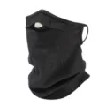 Winter cycling face mask with ear loops and neck warmer, windproof thermal gear for outdoor sports. - Dark Gray