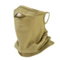 Khaki thermal ear-hanging cycling face mask, windproof outdoor sports neck warmer detail. - Army Green