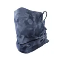 Tie-dye oorhangend gezichtsmasker en nekwarmer voor outdoor fietsen, ademende katoenen hoes. - Marineblauw