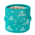 Winter gefütterter Strick Schlauchschal für Damen und Herren, warmer Kuschel Halswärmer. - Seeblau