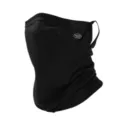 Breathable modal cotton sun protection face mask and neck gaiter for outdoor cycling sports. - Black