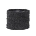 Scaldacollo in maglia calda per bambini nero, sciarpa tubolare in pile per neonati. - Nero Carbone