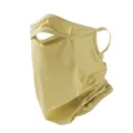 Ice silk outdoor cycling sunscreen mask with ear loops and breathable holes for summer. - Breathable Face Mask with Air Holes - Yellow