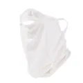 Ice silk sun protection face mask for outdoor cycling, hiking, and UV blocking ear hanging. - Breathable Face Mask with Air Holes - White