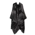 Gemütlicher Kaschmir-Imitat-Cape mit Pferdemuster, ideal für Outdoor-Camping und Wärme. - Galoppierendes Pferd C - Schwarz-Grau