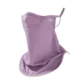 Ice silk sun protection face mask full face neck cover breathable UV protection for outdoor - Purple