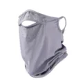 Grey ice silk sun protection face mask for outdoor cycling sports UV protection breathable - Breathable Face Mask with Air Holes - Grey