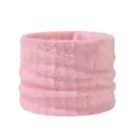 Calentador de cuello de invierno de felpa rosa polar grueso comodo para ciclismo al aire libre - Rosa