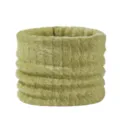 Calentador de cuello de felpa de invierno grueso para mujer, bufanda antivento. - Verde Mostaza