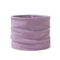 Detalle de cuello falso de punto morado, tela muy suave, calentador de cuello de invierno. - Púrpura
