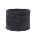 Calentador de cuello de felpa gruesa bufanda tubular polar invierno suave cálido cortavientos mujer - Gris oscuro
