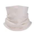 Tour de cou tricoté blanc pour femme, écharpe col montant faux col doux unicolore hiver. - Blanc