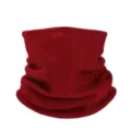 Cuello tejido rojo, suave y cálida bufanda de invierno perfecta para el uso diario. - Burdeos