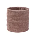 Brauner Strick-Loop-Schal, dicker warmer Winterschal für Damen und Herren im Alltag. - Kaffeebraun