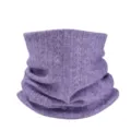 Tour de cou d'hiver tricoté violet doux couleur unie pull col roulé écharpe casual - Violet