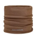 Einfarbiger brauner Strick Halswärmer Winter warmer Schlauchschal für Damen und Herren - Kaffeebraun