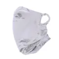 Masque facial de protection solaire en soie glacée respirante blanc graffiti foulard anti-UV - Blanc