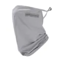 Ice Silk Sun Protection Cycling Face Mask Breathable Ear Hanging Neck Gaiter Summer - Light Gray
