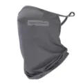 Summer breathable ice silk cycling face mask with ear loops dark grey sun protection - Dark Gray
