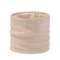 Winter dicker gefütterter Strick-Halswärmer, einfarbiger, kuschliger Thermo-Schal für kalte Tage. - Beige