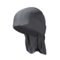 Quick dry cycling pirate cap, breathable outdoor sports cap with sun protection tail flap. - One Size / Gray