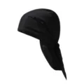 Black breathable quick-drying cycling cap, outdoor sports pirate headscarf for men and women. - One Size / Black