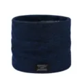 Winter warmer Strick-Halswärmer mit Fleecefutter Infinity Schal für Outdoor Radfahren dunkelblau - Marineblau