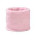Rosa Pluesch Winter Halskrause, weicher kuscheliger Fleece Schlauchschal gegen Kaelte Wind. - Rosa