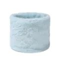 Winter Fleece Halswärmer, plüschiger Thermo Schlauchschal, kuscheliger Windschutz Kragen neu. - Hellblau