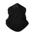 Schwarze Eisseide Sonnenschutz Gesichtsmaske, atmungsaktiver Mesh Halsschutz UV Schutz. - Schwarz