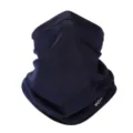 Dunkelblaue Eisseide Gesichtsmaske atmungsaktive Mesh Nackengamasche fuer Outdoor Fahren. - Dunkelblau
