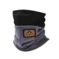 Verdickter Winter Nackenschwärmer schwarz grau Fleece winddicht Halstuch für Outdoor Radfahren. - Schiefergrau