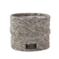 Dicker Strick Halswärmer für Damen und Herren, kuscheliges Fleece Futter Winter Schal. - Gebrochenes Weiß
