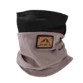 Dicker Winter Fleece Halsschutz für Outdoor Radfahren, warme Halbgesichtsmaske Detail. - Graubraun