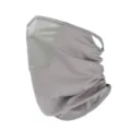 Summer Ice Silk Cycling Sun Protection Face Mask Full Face UV Protection Outdoor Sports - Square Hole Patchwork Ear-loop Face Mask - Light Grey