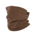 Braga de cuello polar invierno cálida color sólido suave para ciclismo exterior clima frío. - Café