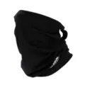 Schwarze Ohr-Hänge-Sonnenschutz-Gesichtsmaske atmungsaktive Eisseide Nackengamasche für Outdoor. - Schwarz