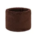 Brauner Plüsch Halswärmer Detail, weicher Kunstkaninchenfell Winterschal für Damen und Herren. - Plüsch - Kaffee