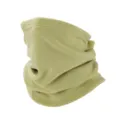 Calentador de cuello de forro polar de invierno color liso ciclismo mascarilla - Verde matcha