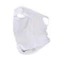 White summer sun protection face mask ice silk breathable outdoor cycling balaclava - Wavy Ear-Loop Face Mask - White