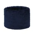 Winter Plüsch Nackenschwärmer in Marineblau, kuscheliger Fleece Schlauchschal für kalte Tage. - Plüsch - Marineblau