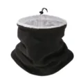 Tour de cou polaire pour homme hiver unie réglable thermique écharpe par temps froid. - Noir (sans broderie)
