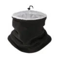 Tour de cou polaire noir pour homme cache-cou d'hiver chaud avec cordon de serrage - Noir