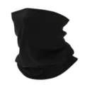 Schwarzer Strick gefälschter Rollkragen Halswärmer Winter Outdoor Radfahren thermische Maske - Schwarz