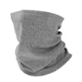 Grauer Winter Strick Nackenwärmer, einfarbiger warmer Thermokragen Schal für Outdoor. - Grau