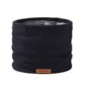 Winterwarmer Strick-Halswärmer, gefütterter unifarbener Pullover-Schlauchschal für Outdoor-Skifahren. - Marineblau