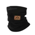 Winter verdickter Fleece Halsgamasche thermische winddichte Radfahren Gesichtsmaske. - Schwarz