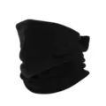 Cuello termico polar negro calentador de cuello de invierno cortavientos para ciclismo - Negro