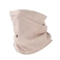 Einfarbiger gestrickter falscher Rollkragen Nackenschoner Winter warmer Kragen Damen Herren - Beige